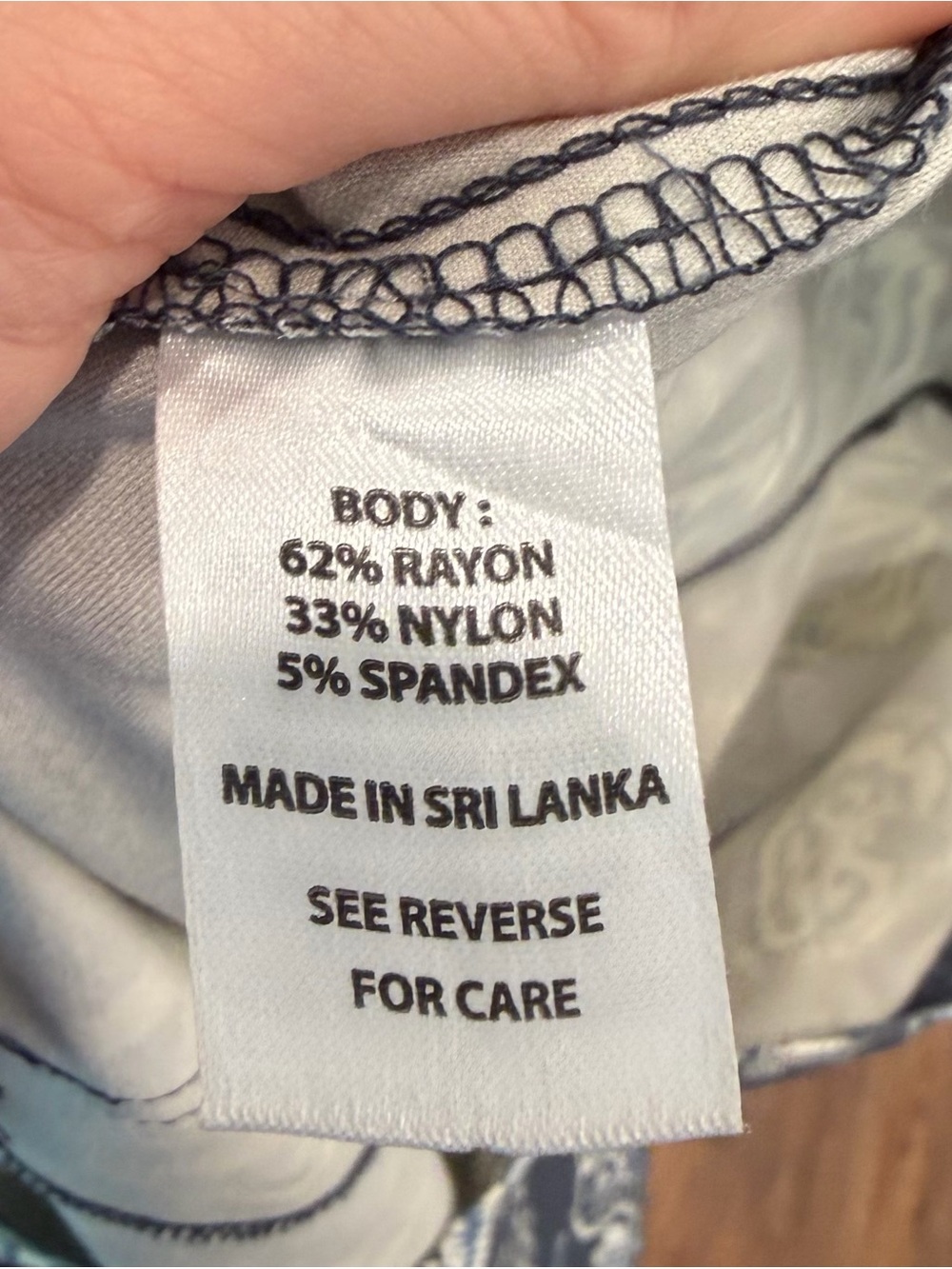 Spartina 449 Navy Floral Button Front Mini Skirt Coastal Resort Size L - Picture 7 of 8